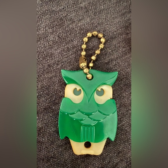 Vintage key chain lot two owls and one tiger detachable - Picture 2 of 6